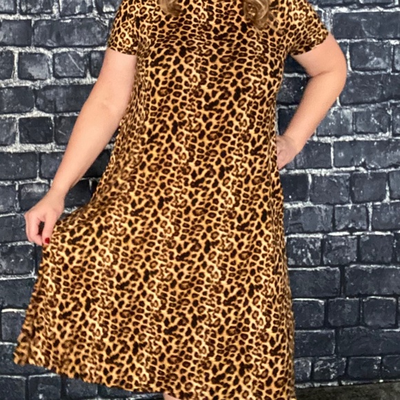 MIDI dress - leopard with pockets - Picture 4 of 6